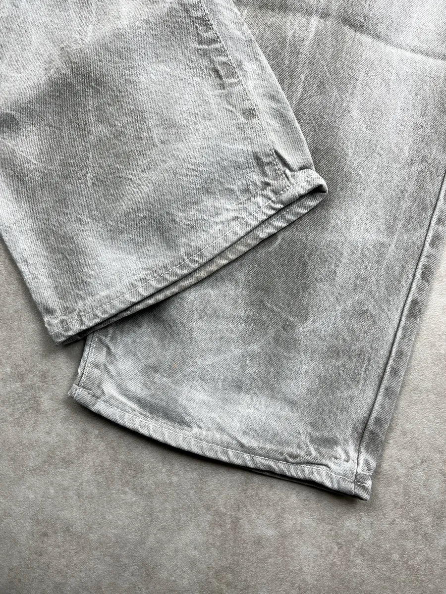 AW2003 Cavalli Grey Denim Washed Straight Leg Jeans YxgfRjeq 7