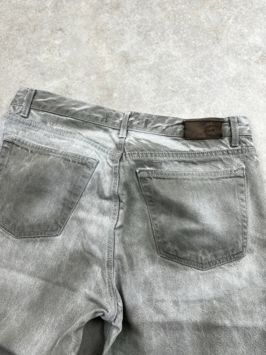 AW2003 Cavalli Grey Denim Washed Straight Leg Jeans YxgfRjeq 6