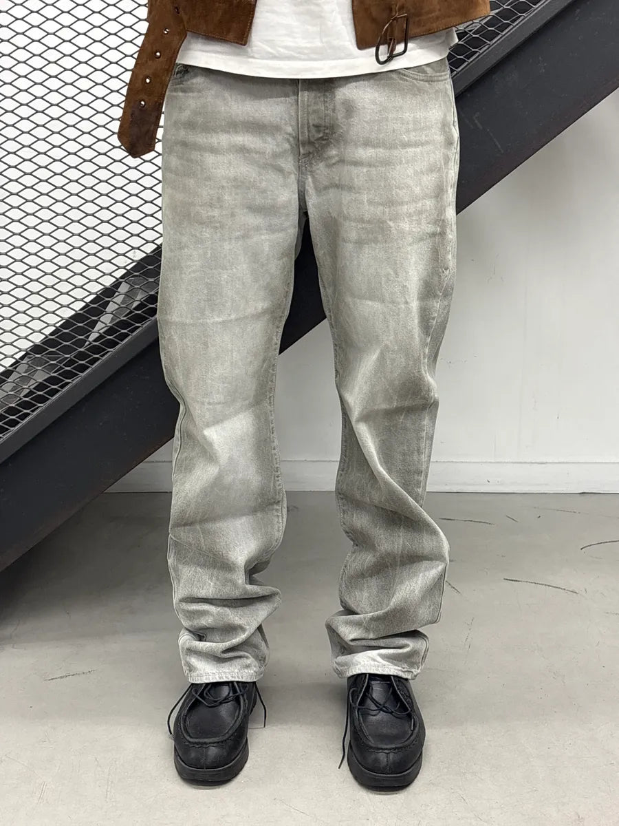 AW2003 Cavalli Grey Denim Washed Straight Leg Jeans YxgfRjeq 1