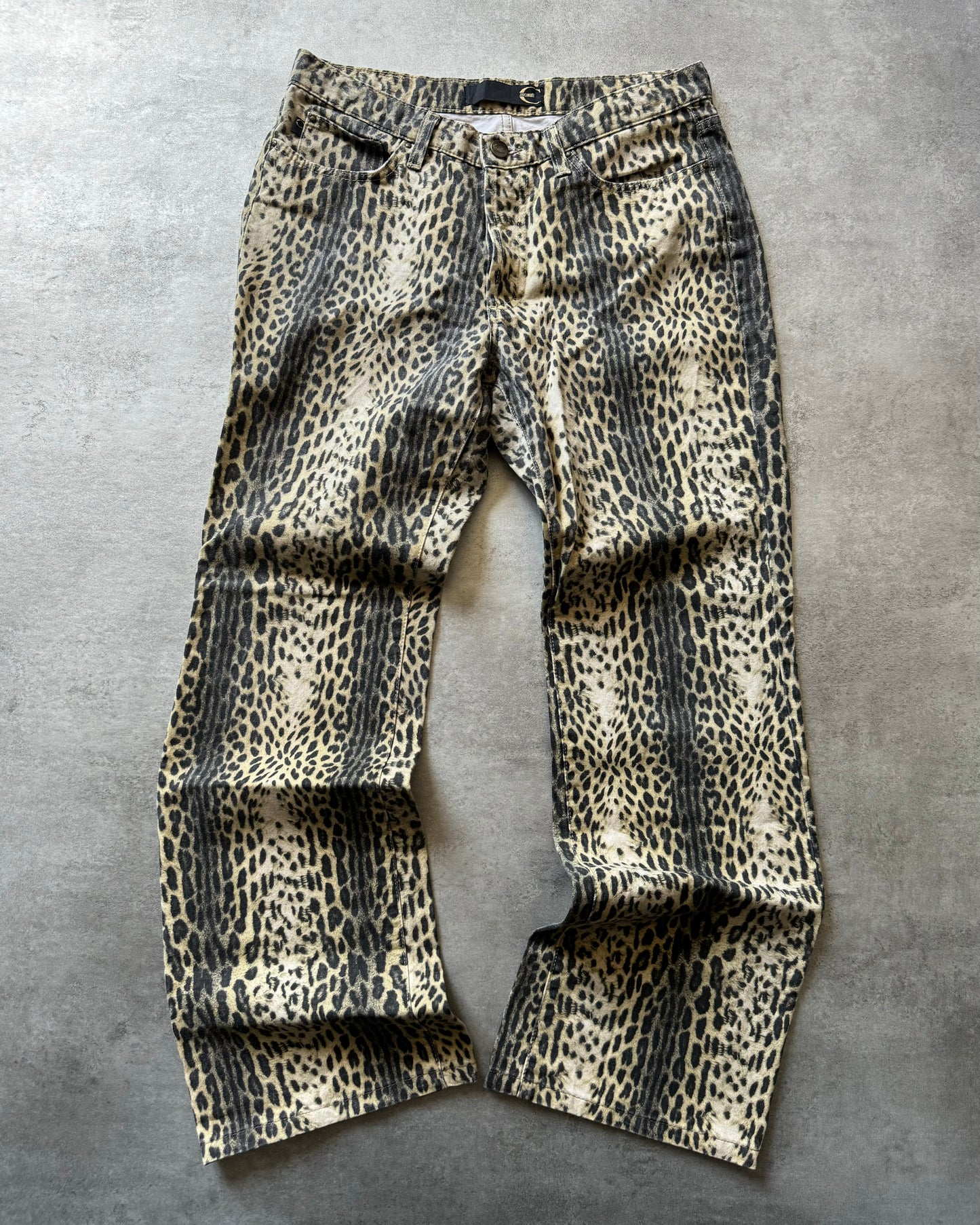 SS2006 Cavalli Leopard Print Pants  (S) - 1