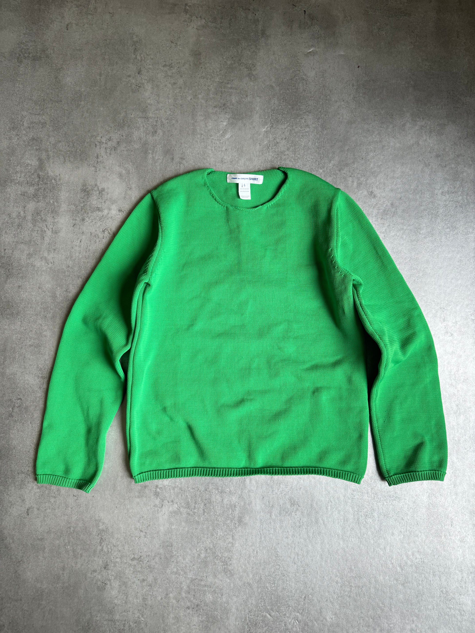 Comme des Garçons Shirt Relaxed Green Sweater (S) - 3