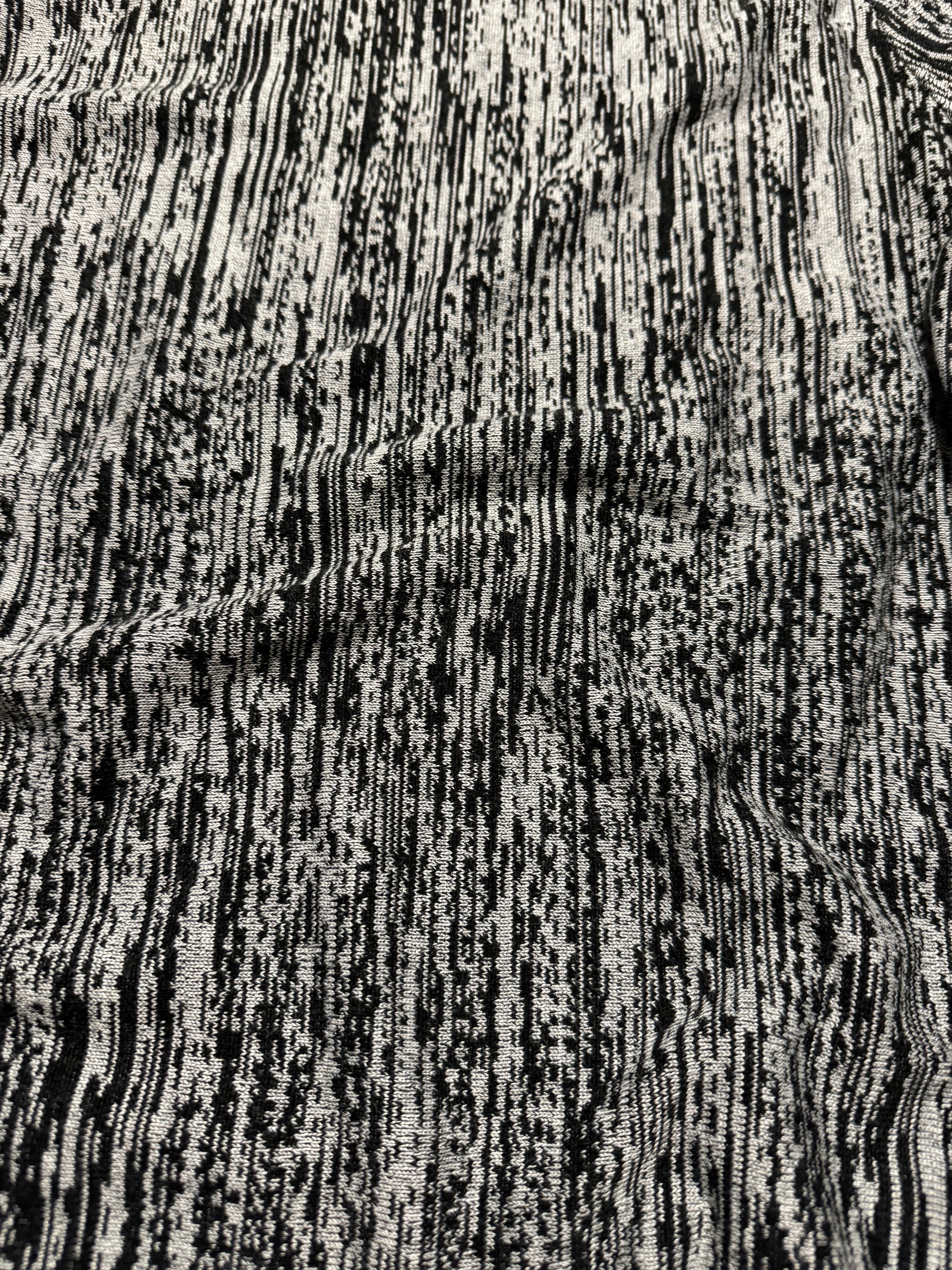 SS2021 Emporio Armani Black & White Contemporary Wool Sweater (M) - 6