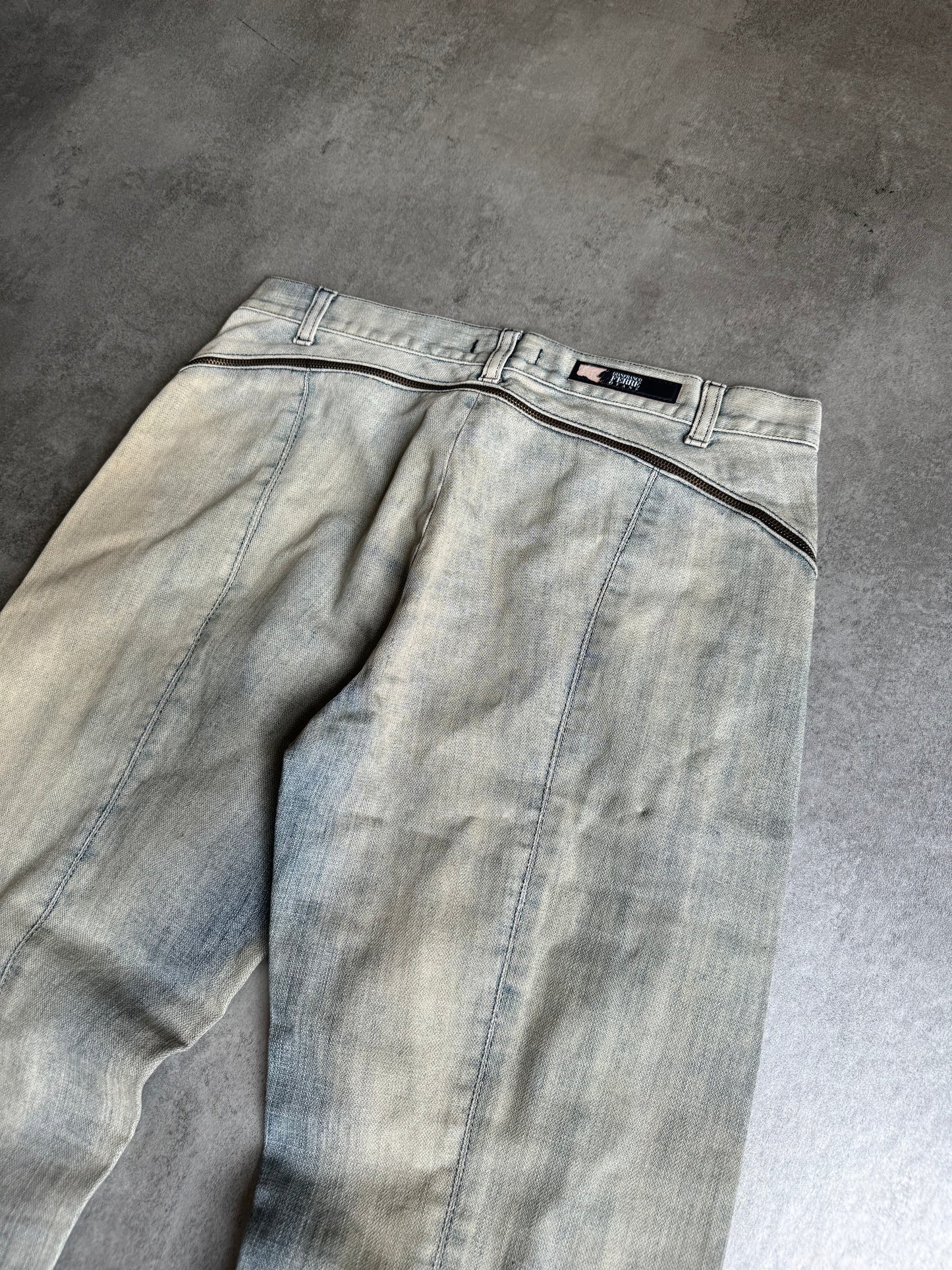 2000s Gianfranco Ferré Full Zip Denim Jeans (S) - 4