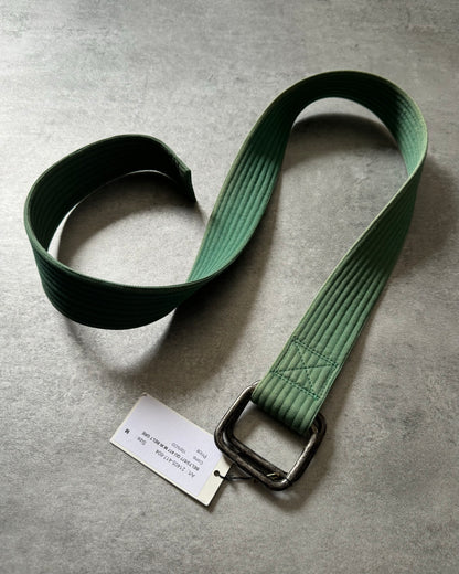 Dries Van Noten Green Smooth Belt (OS) - 1