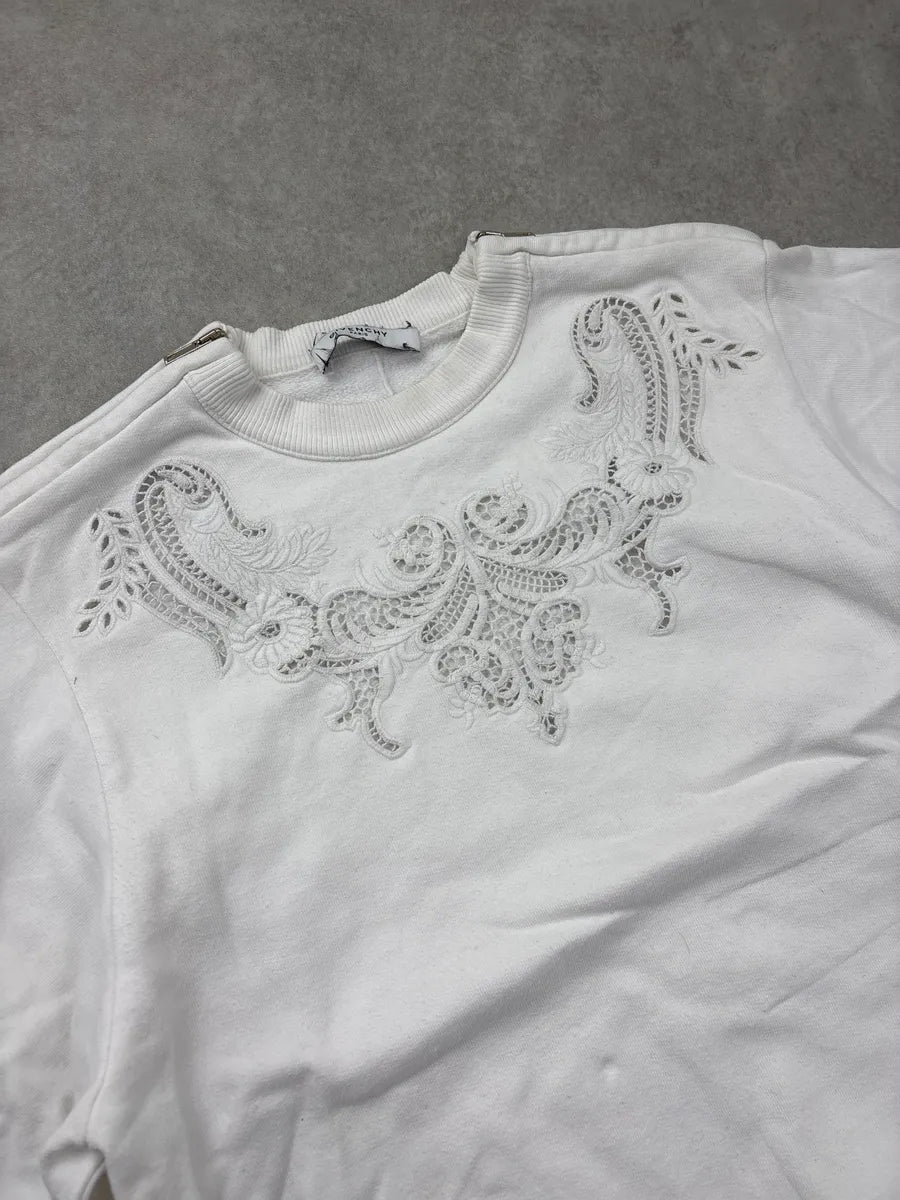 SS2013 Givenchy White Baroque Embroidered Sweater by Riccardo Tisci ZOcSwBQB 4