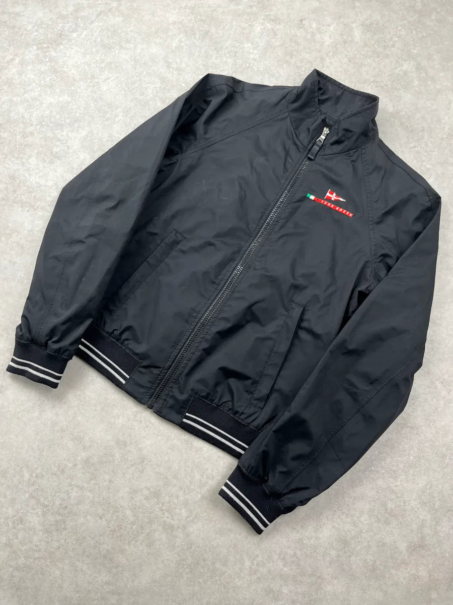 2000s Black Nylon Luna Rossa Logo Bomber Jacket ZOiCkEkW 5