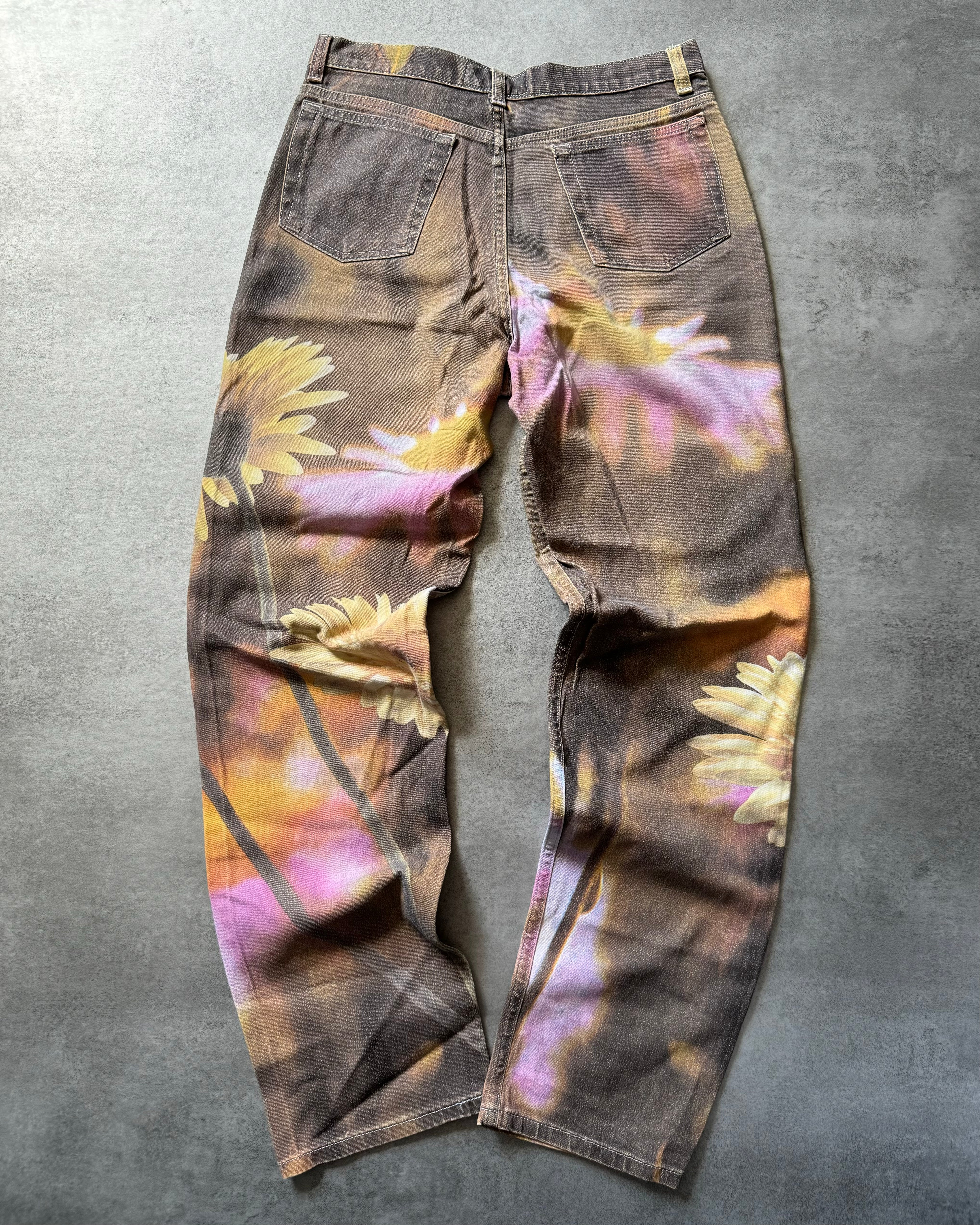 2000s Roberto Cavalli Flowers Power Pants  (M) - 3
