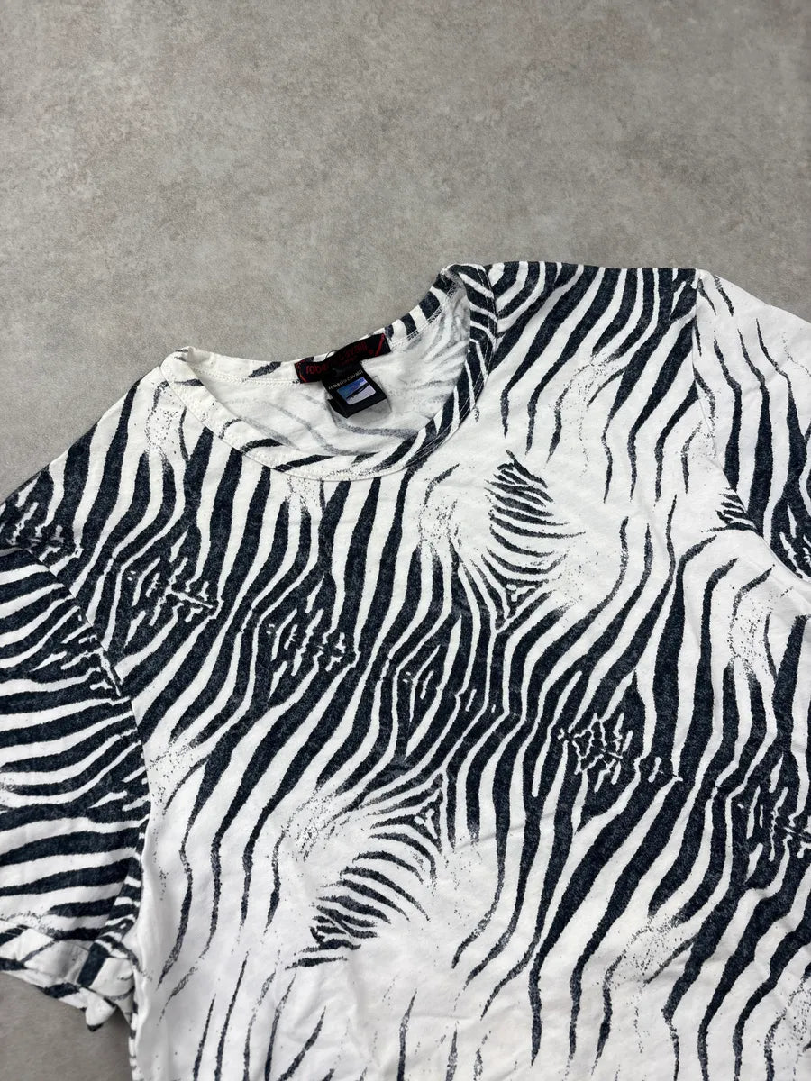 2000s Roberto Cavalli Black & White Zebra T-Shirt ZZwDlUuQ 4