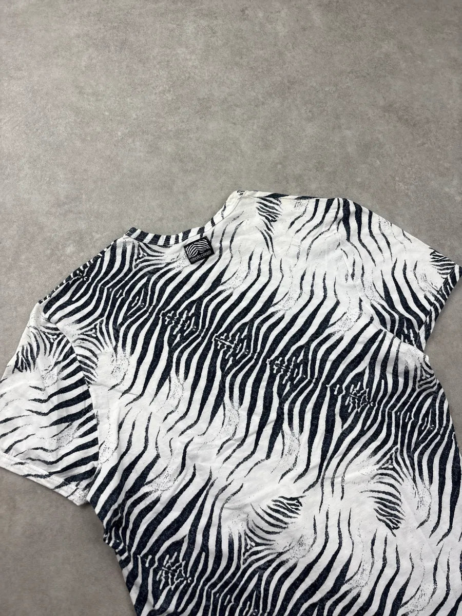 2000s Roberto Cavalli Black & White Zebra T-Shirt ZZwDlUuQ 6