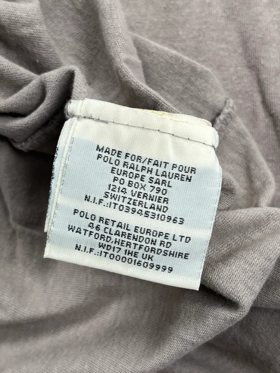 2010s Ralph Lauren Taupe American Flag Distressed T-Shirt ZbBgZVWG 11