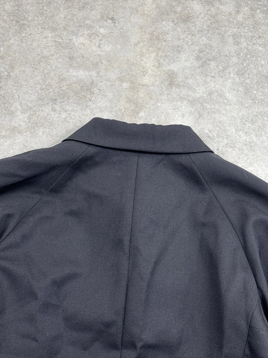 1990s Comme des Garçons Black Wool Velvet Pocket Light Jacket ZehUKQuA 7