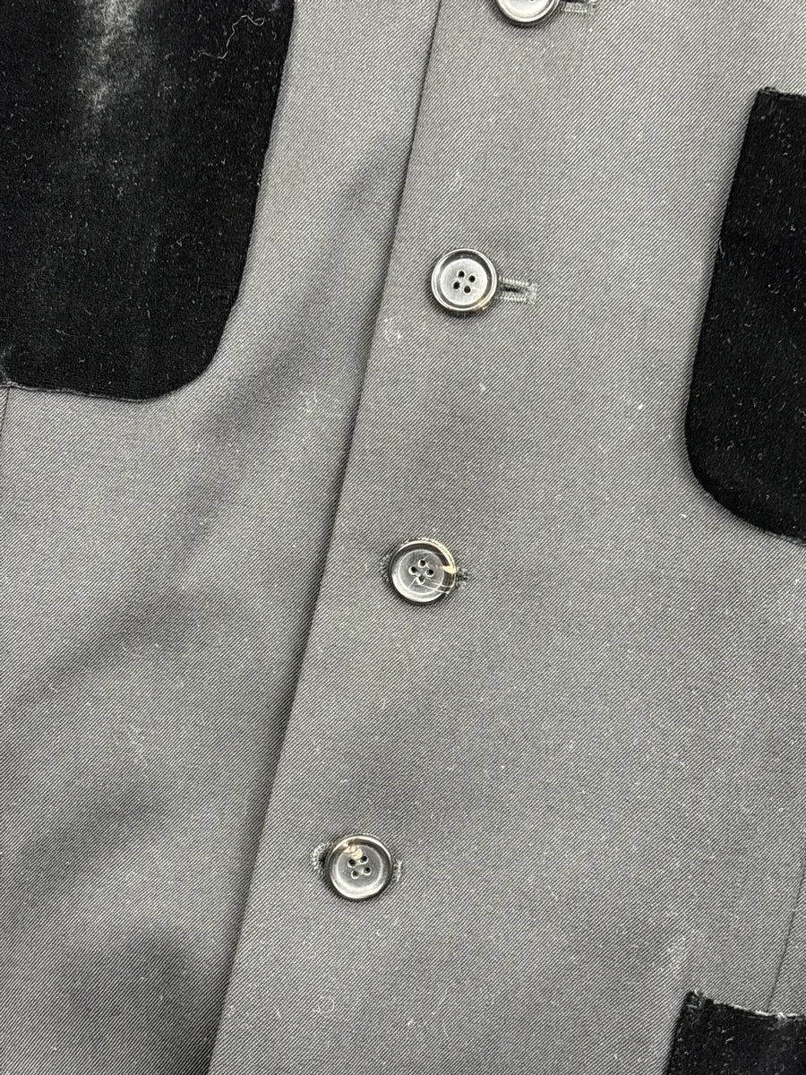 1990s Comme des Garçons Black Wool Velvet Pocket Light Jacket ZehUKQuA 6