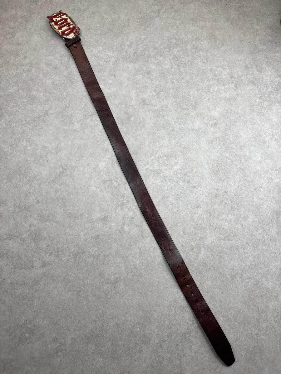 2010s Dsquared2 Dark Brown Leather Lord  Belt ZfyMInXZ 9