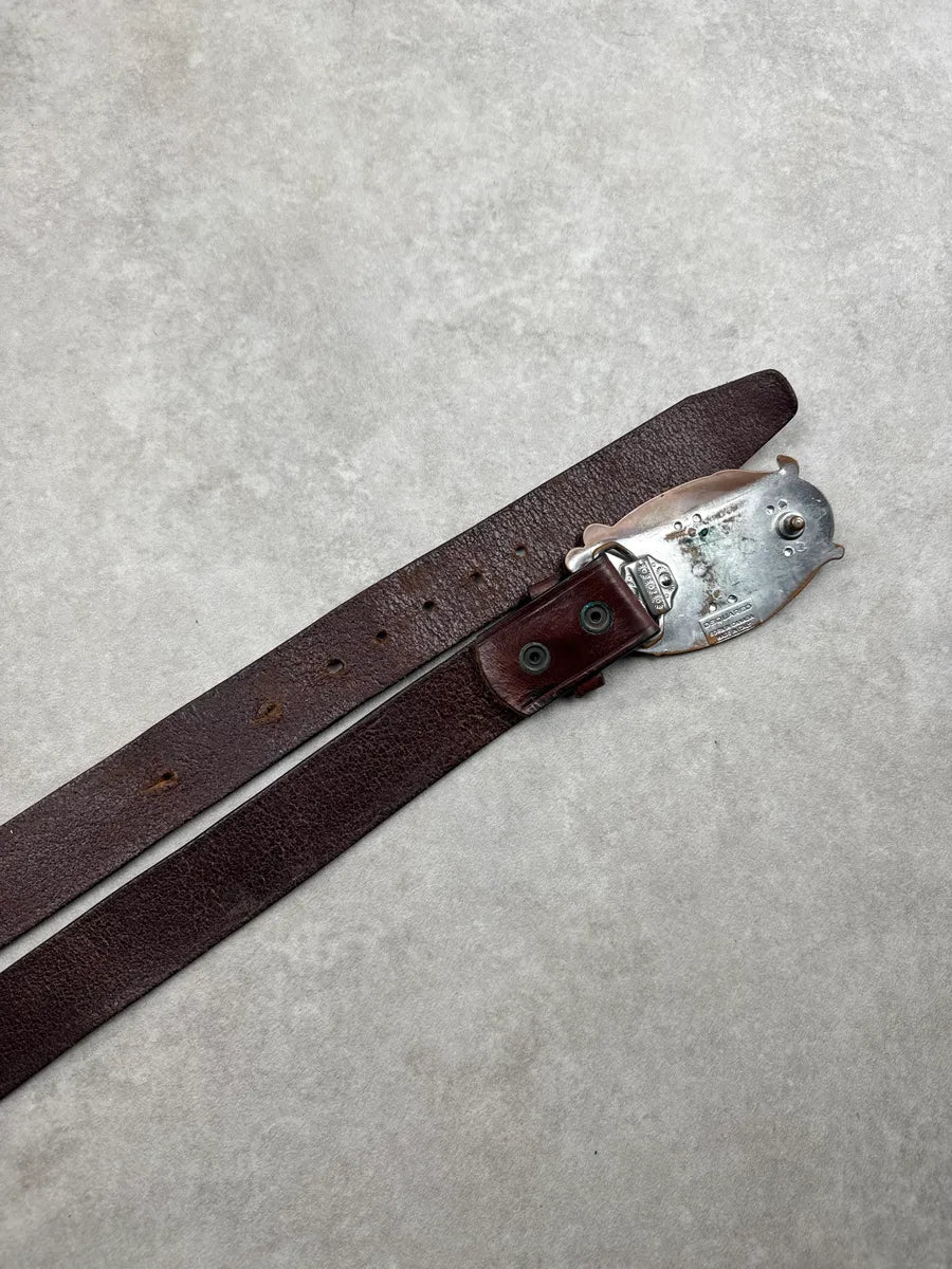 2010s Dsquared2 Dark Brown Leather Lord  Belt ZfyMInXZ 6