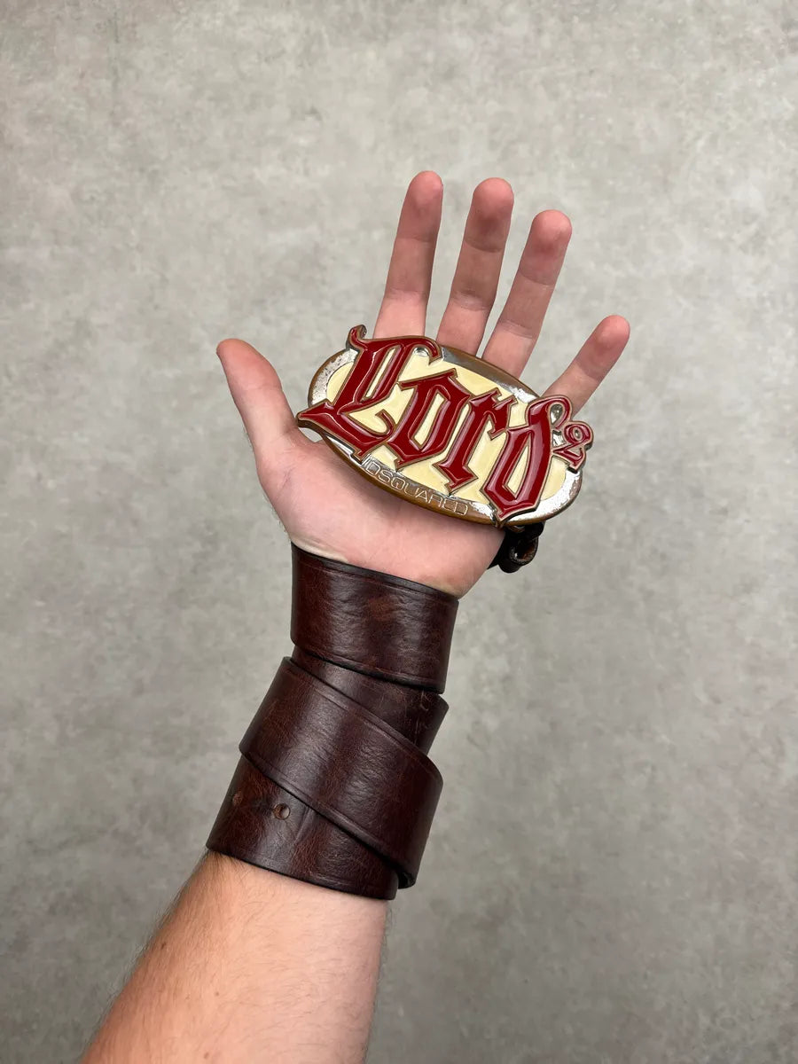 2010s Dsquared2 Dark Brown Leather Lord  Belt ZfyMInXZ 3
