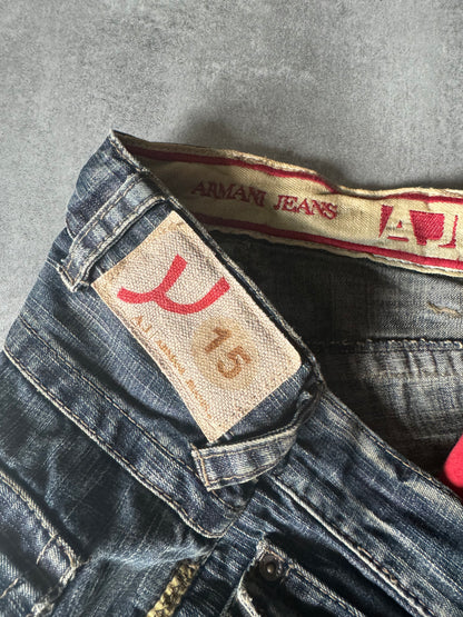 2000s Armani Aero Flared Eclipse Denim Jeans  (L) - 7