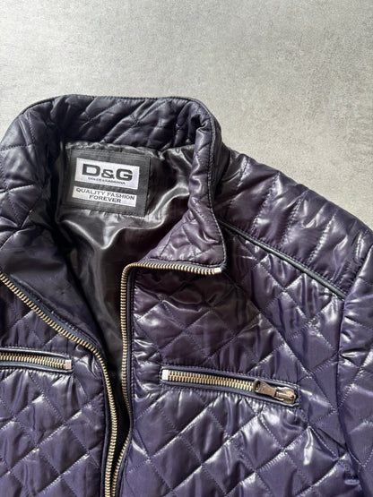 2000s Dolce & Gabbana Premium Purple Jacket (L) - 5