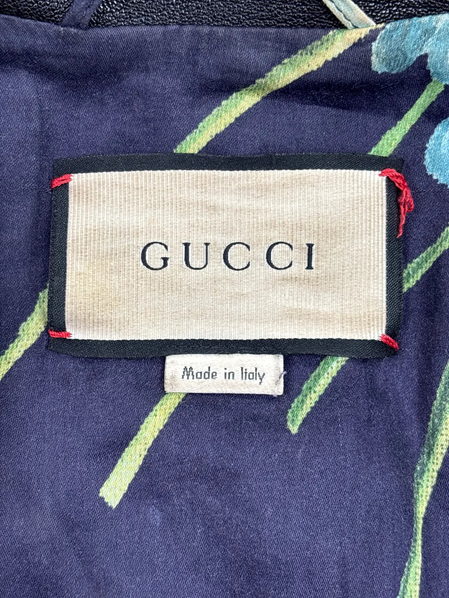 2010s Gucci Black Leather Celestial Studded Bomber Jacket ZmyOLyge 11