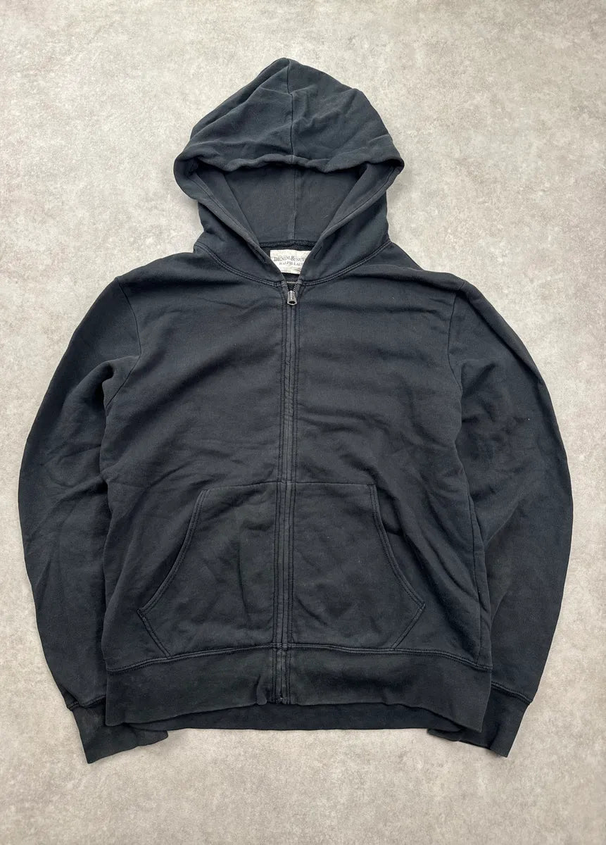 2010s Ralph Lauren Black Eagle Flag Back Patch Zip-Up Hoodie ZnPZiAPF 5