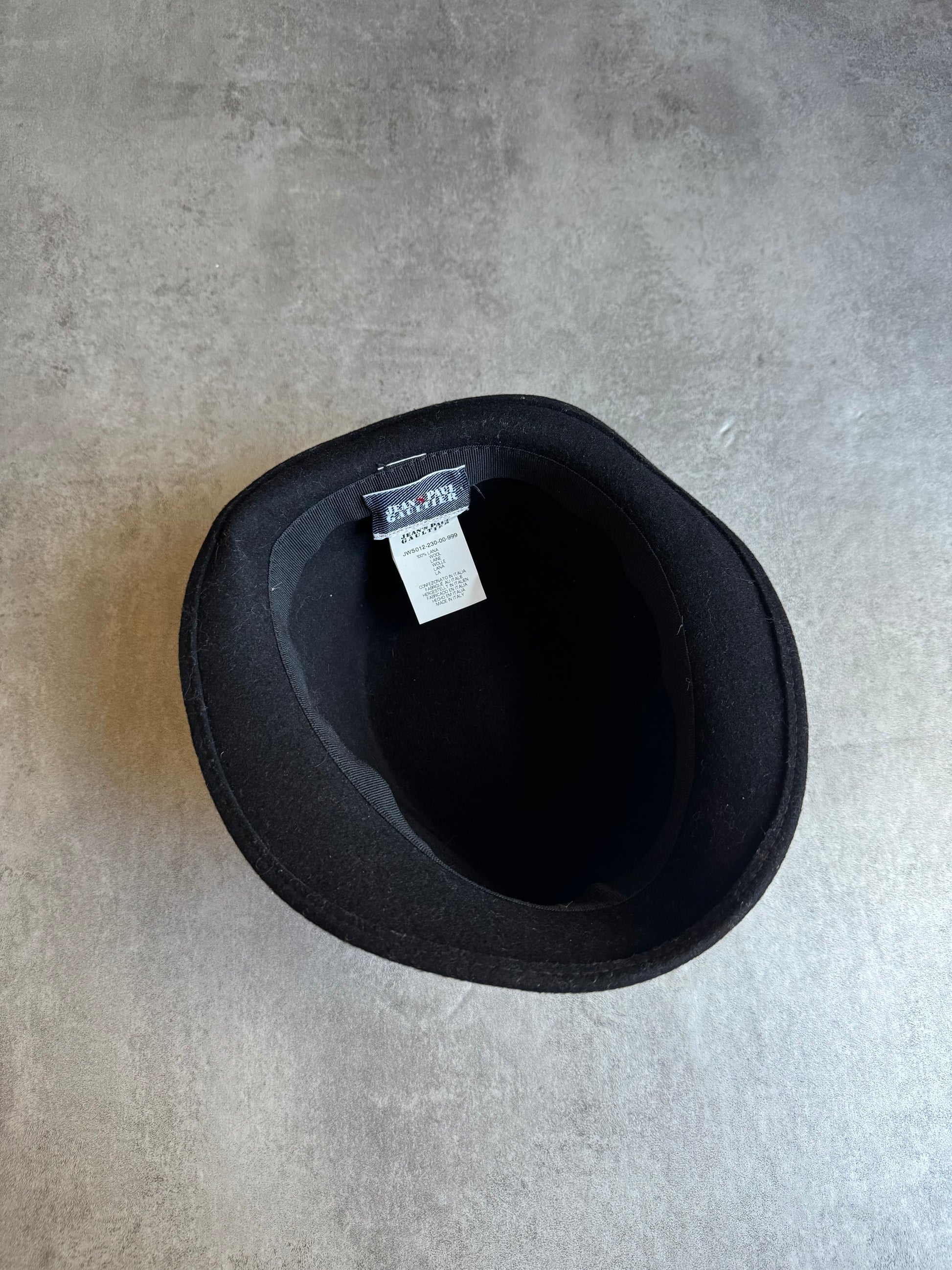 2000s Jean Paul Gaultier Black Minimalist Hat (OS) - 6