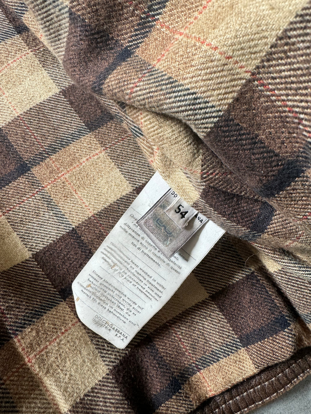 2000s Dolce & Gabbana Brut Brown Leather Alpha Jacket (M) - 5