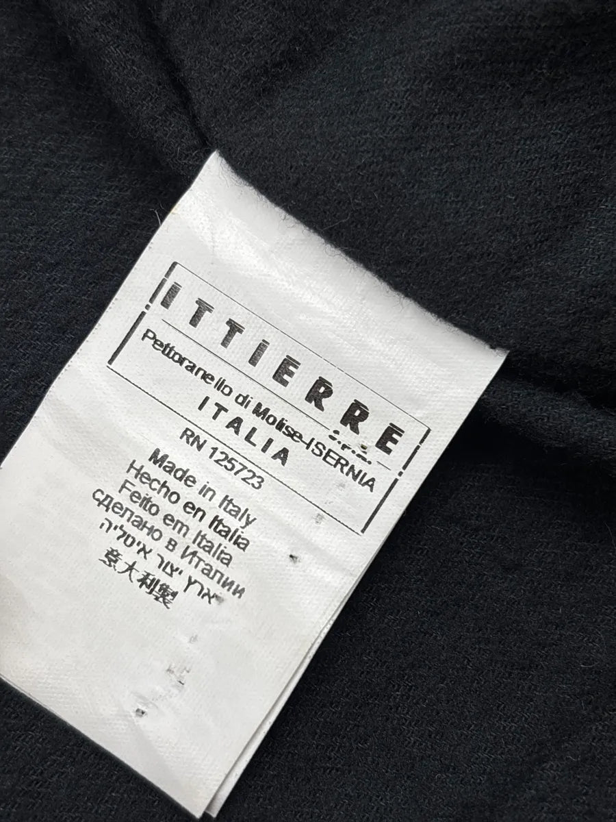 AW2013 Pierre Balmain Dark Navy Wool Asymmetric Zip Biker Jacket ZvGBWtBR 12