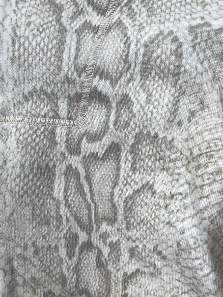 2000s Roberto Cavalli Beige Snake Print Zip-Up Hoodie ZxJxgFuo 6