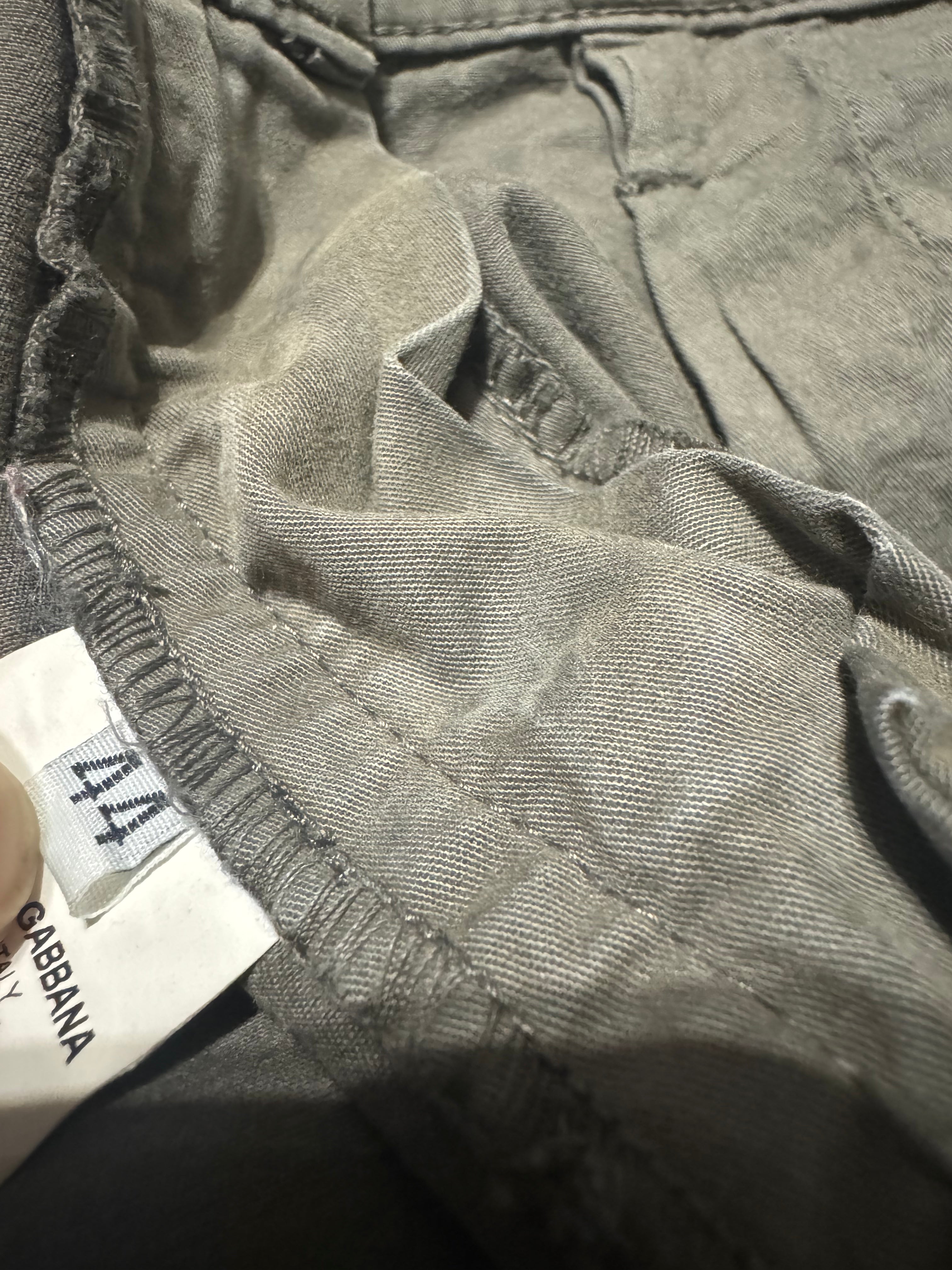 AW2004 Dolce & Gabbana Faded Multi Pockets Cargo Pants (M) - 6