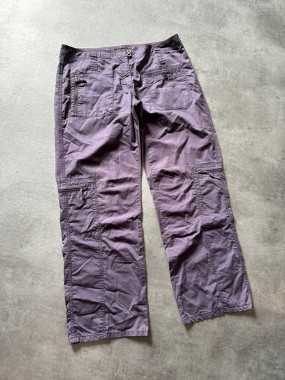 2000s Armani Purple Relaxed Cargo Pants (L) - 9