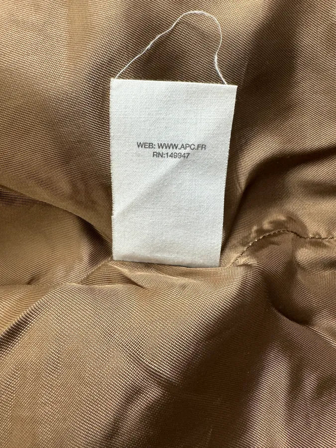 A.P.C Beige Classy Wool White Collar Jacket kfosmJo 11