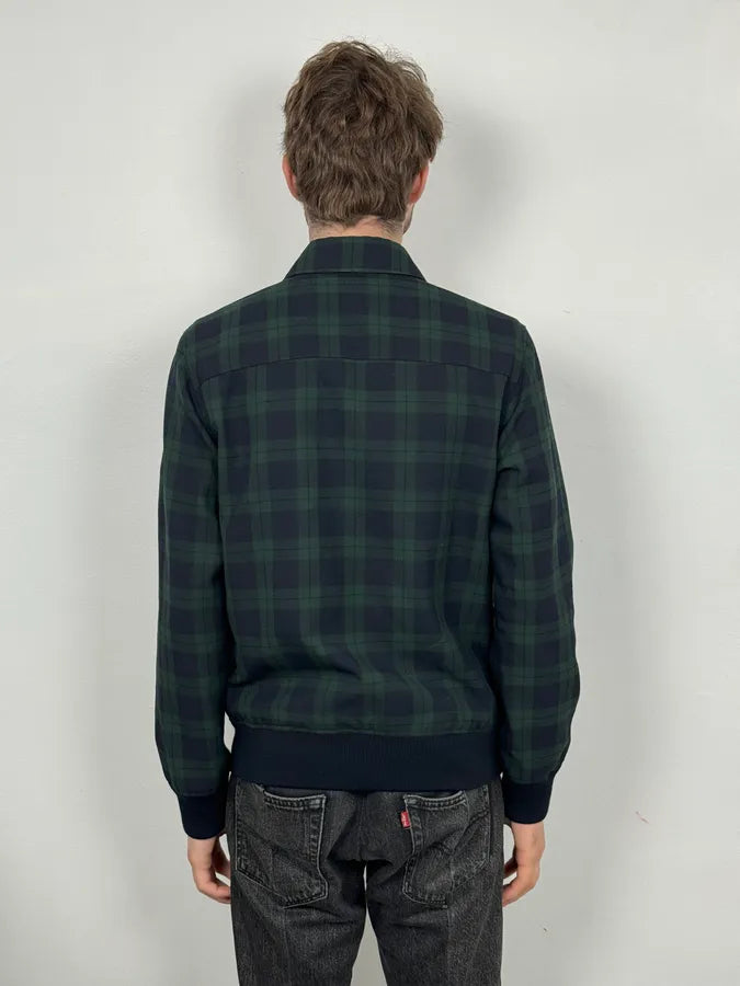 A.P.C College Tartan Navy & Green Jacket rybyHSA 2