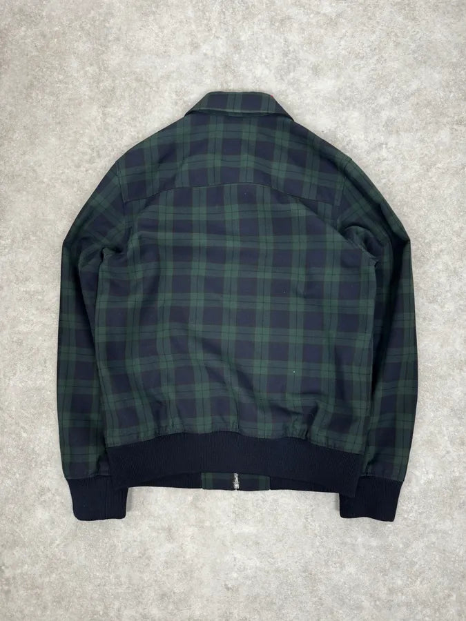A.P.C College Tartan Navy & Green Jacket rybyHSA 3