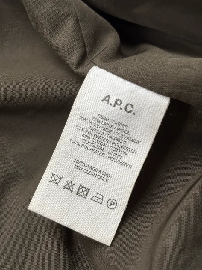 A.P.C khaki Green Fleece Light Jacket  IqebSlC 9