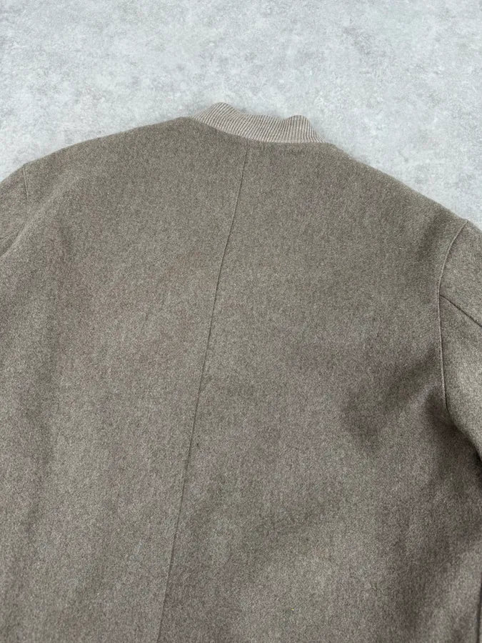 A.P.C. Beige Classy Wool Bomber Jacket MUcxvcI 5