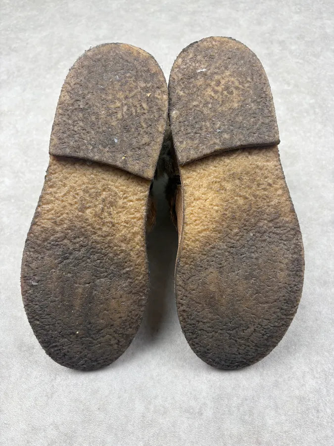 A.P.C. Beige Leather Rabbit Fur Boots eroksPX 7