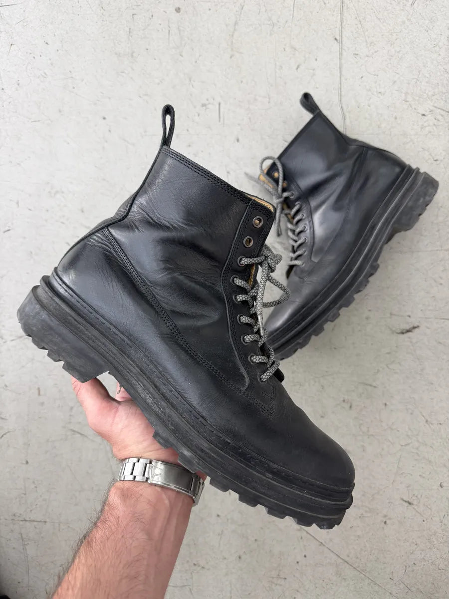 A.P.C. Black Leather Daily Boots lgJirEI 0