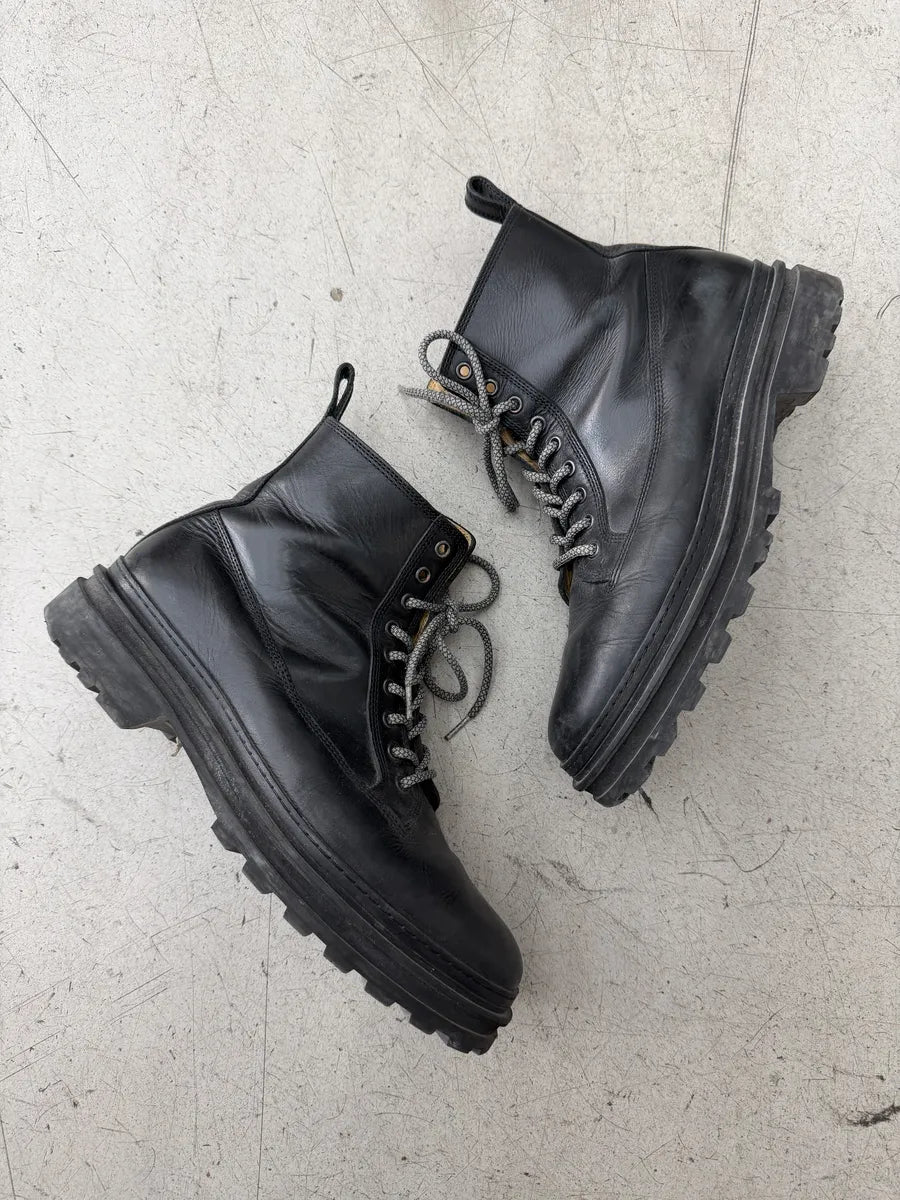 A.P.C. Black Leather Daily Boots lgJirEI 10