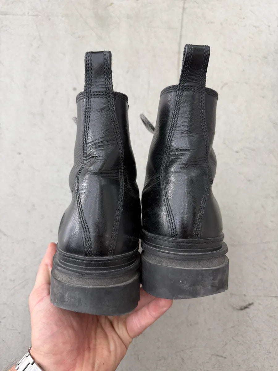 A.P.C. Black Leather Daily Boots lgJirEI 5