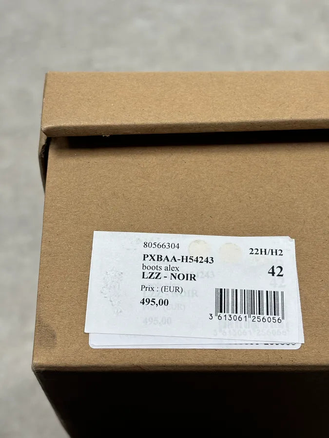 A.P.C. Black Leather Lace-Up Boots Chunky Sole Size 42 RiKFYdN 11