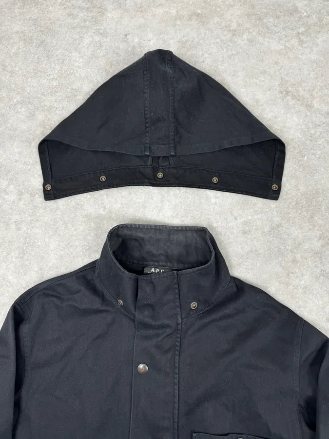 A.P.C. Black Minimalist Parka Jacket VTiUMNd 9