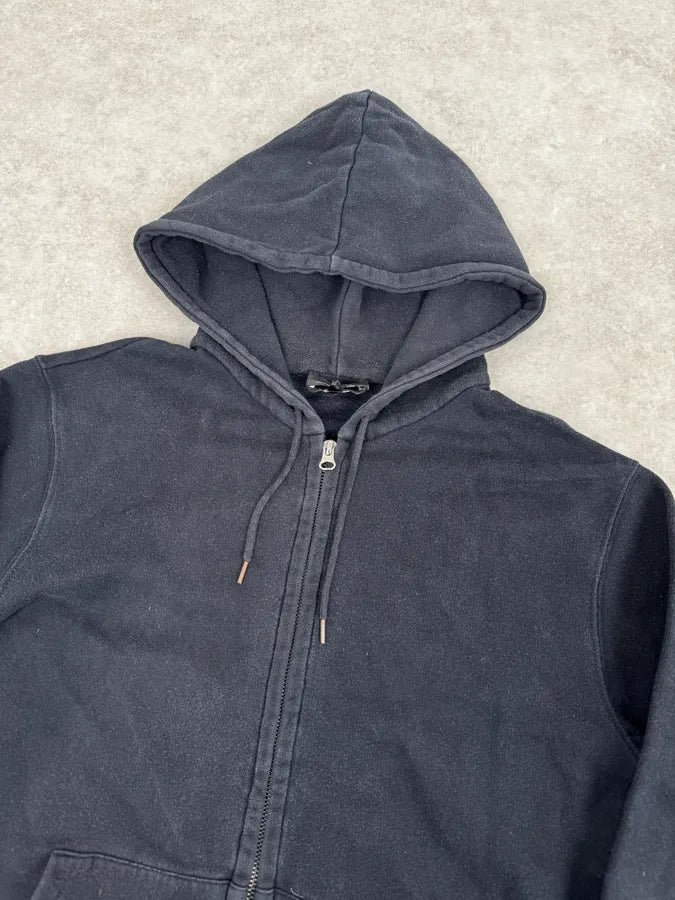 A.P.C. Navy Minimalist Zip-up Hoodie WxWbGey 4