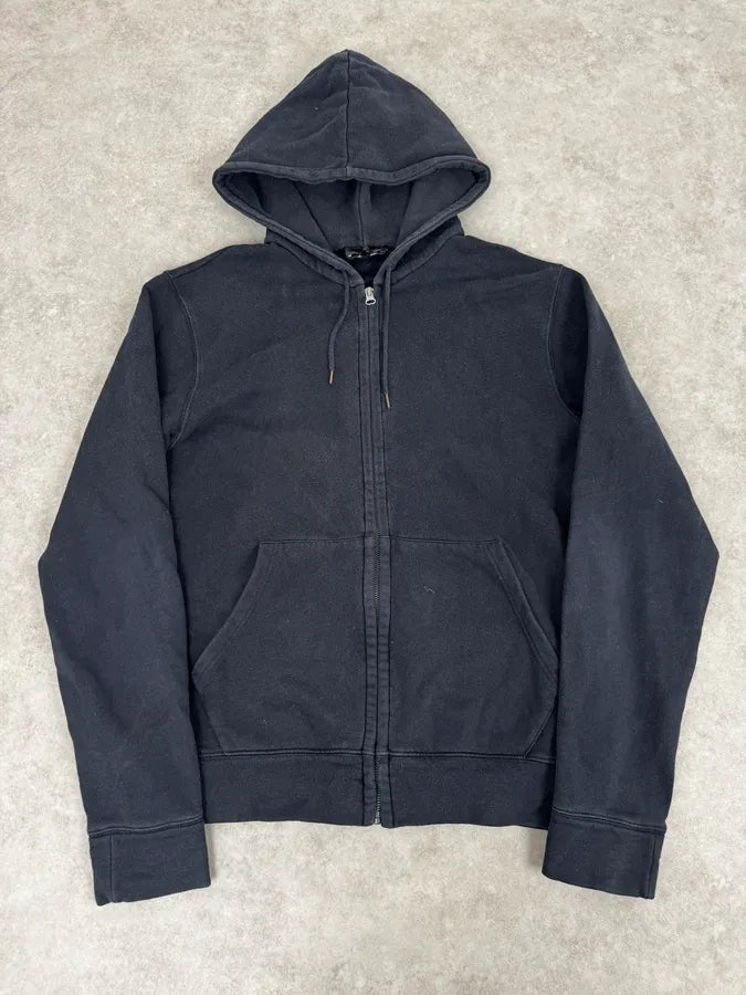 A.P.C. Navy Minimalist Zip-up Hoodie WxWbGey 0