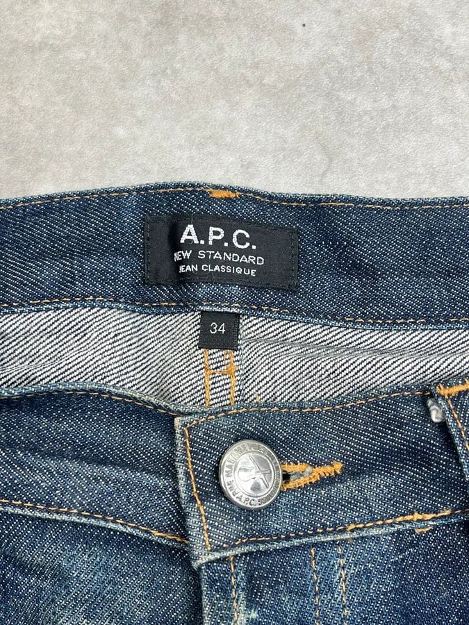 A.P.C. Blue Washed Denim Jeans LNxvAAf 10