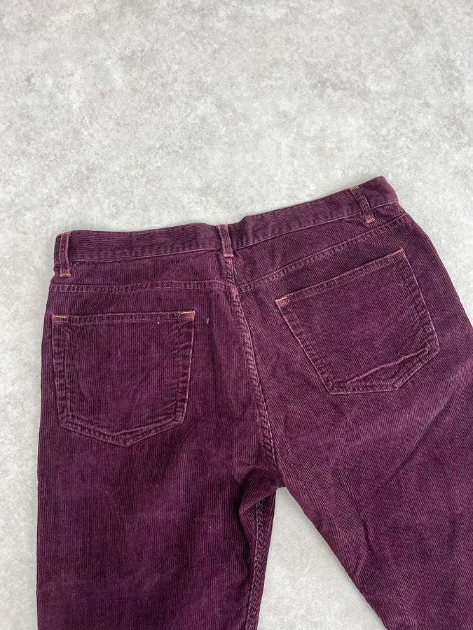 A.P.C. Purple Corduroy Slim Pants MkpUbdQ 6