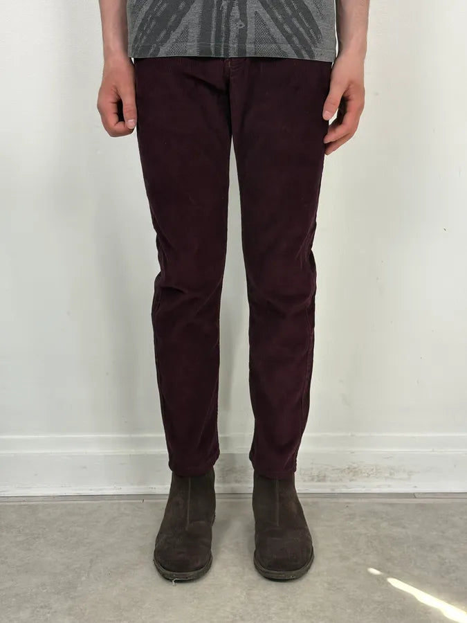 A.P.C. Purple Corduroy Slim Pants MkpUbdQ 1