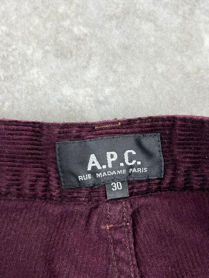 A.P.C. Purple Corduroy Slim Pants MkpUbdQ 8
