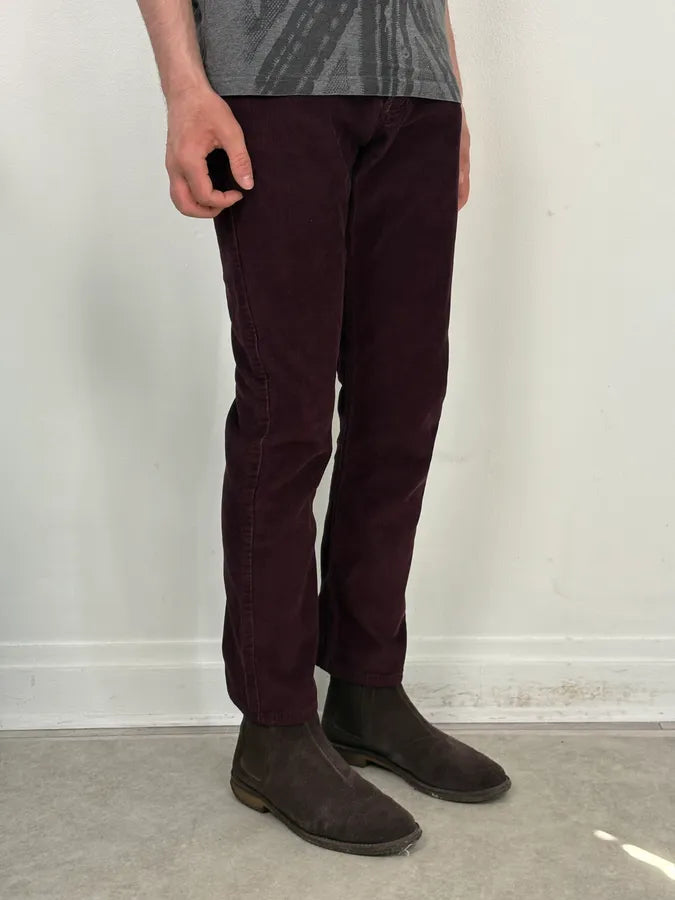 A.P.C. Purple Corduroy Slim Pants MkpUbdQ 2