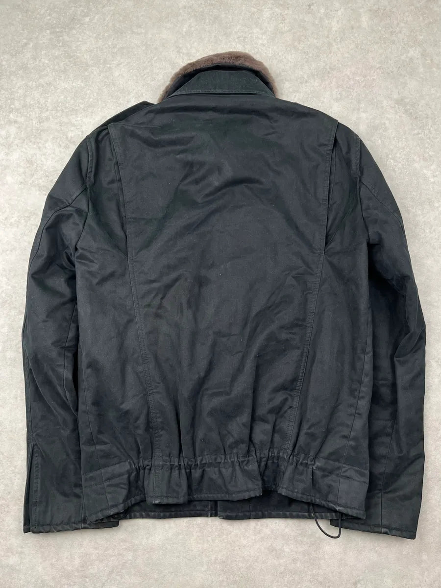 A.P.C. Brown Removable Fur Collar Light Jacket PmOLGXf 3