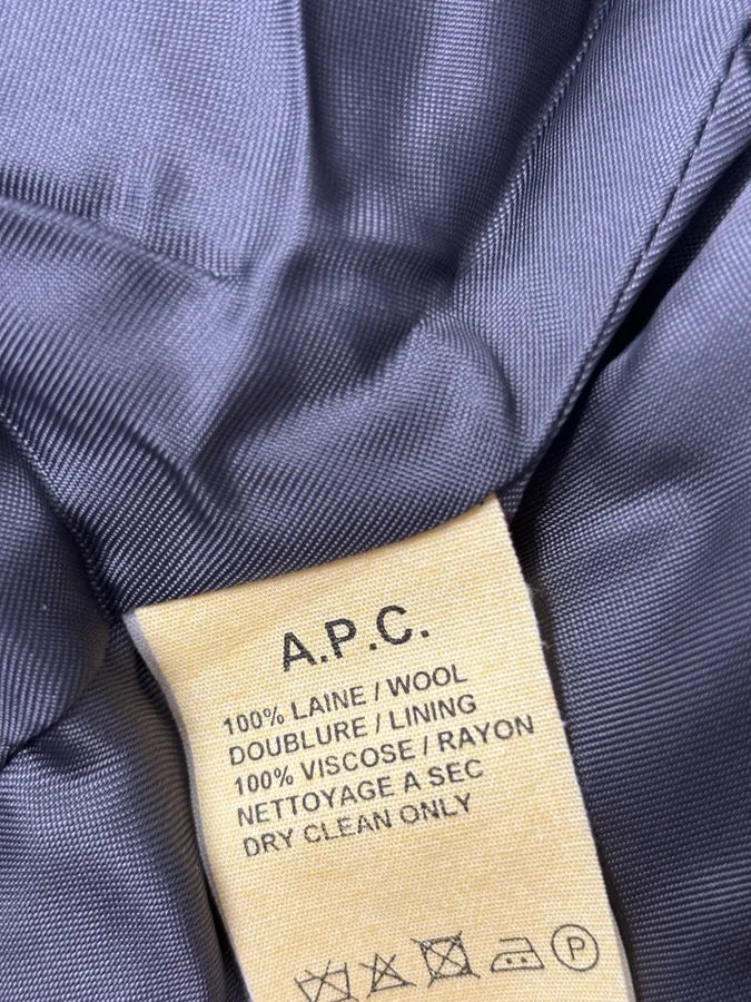 A.P.C. Brown Wool Light Buttoned Officer Jacket Lyapmty 9