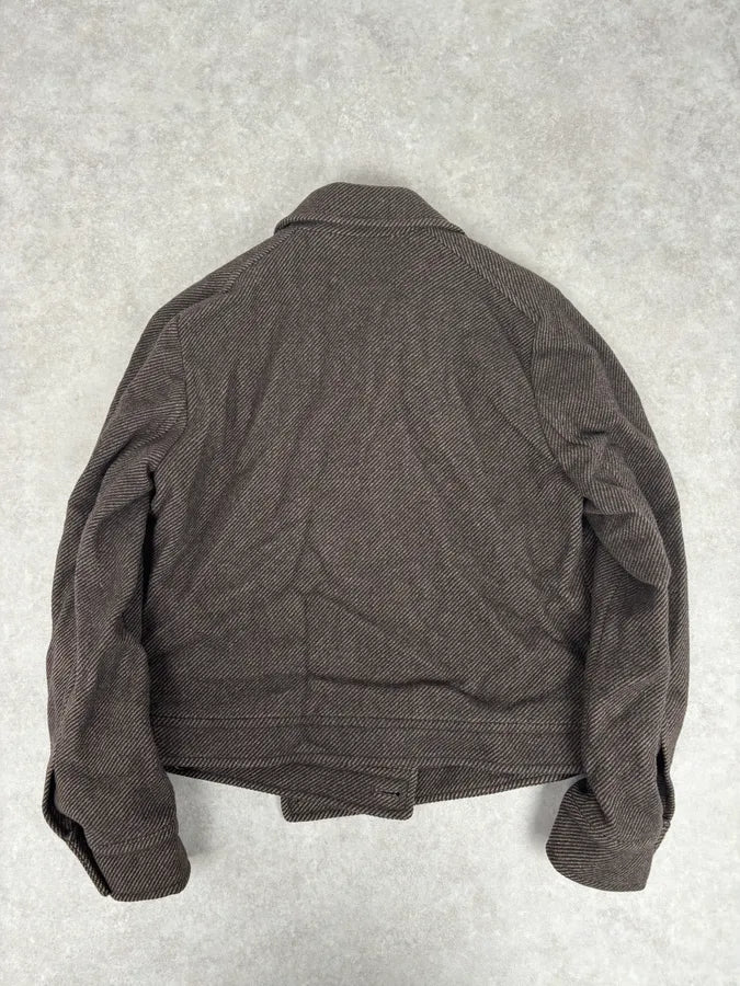 A.P.C. Brown Wool Light Buttoned Officer Jacket Lyapmty 4